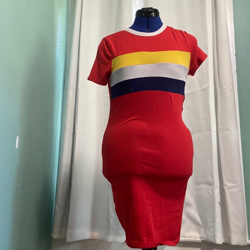 Striped t shirt dress